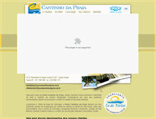 Tablet Screenshot of pousadacantinhodapraia.com.br